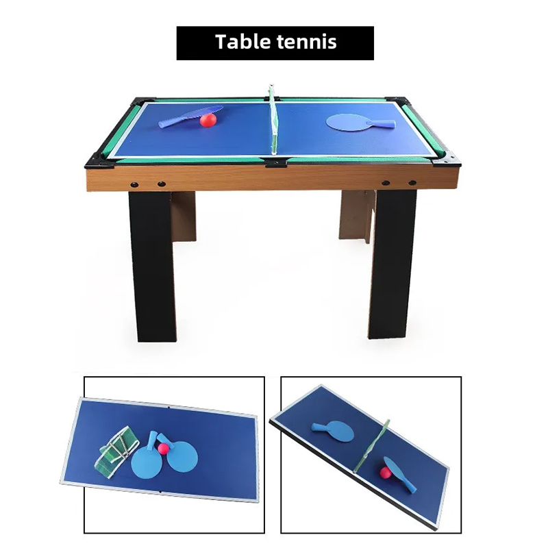 Mesa multijogo 4 em 1 com pebolim, air hockey, tênis de mesa e sinuca