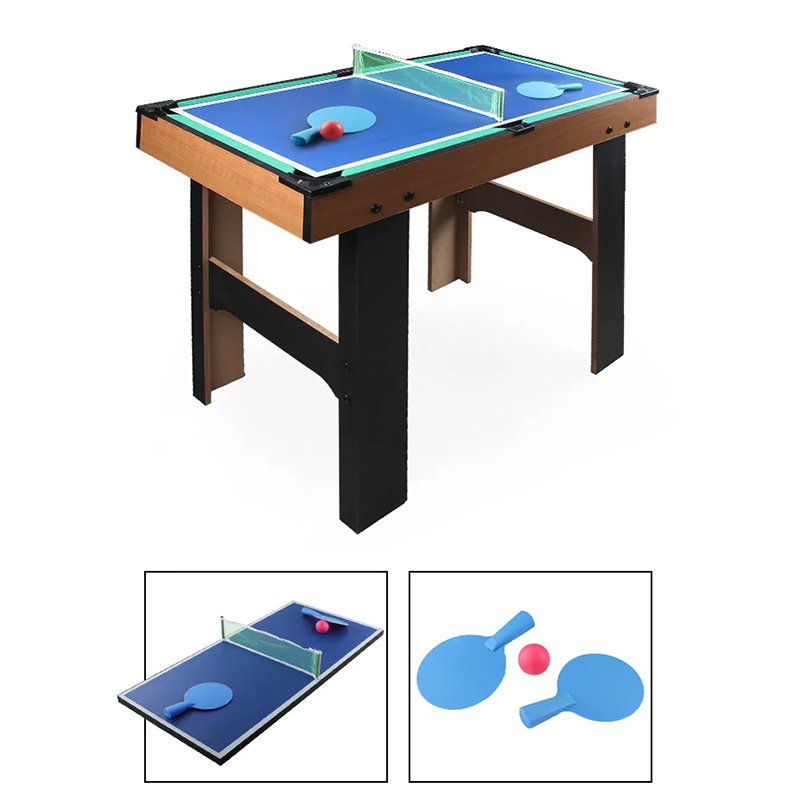 Mesa multijogo 4 em 1 com pebolim, air hockey, tênis de mesa e sinuca
