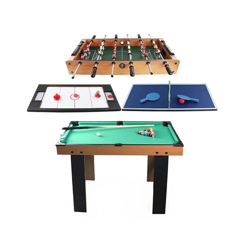 Mesa multijogo 4 em 1 com pebolim, air hockey, tênis de mesa e sinuca