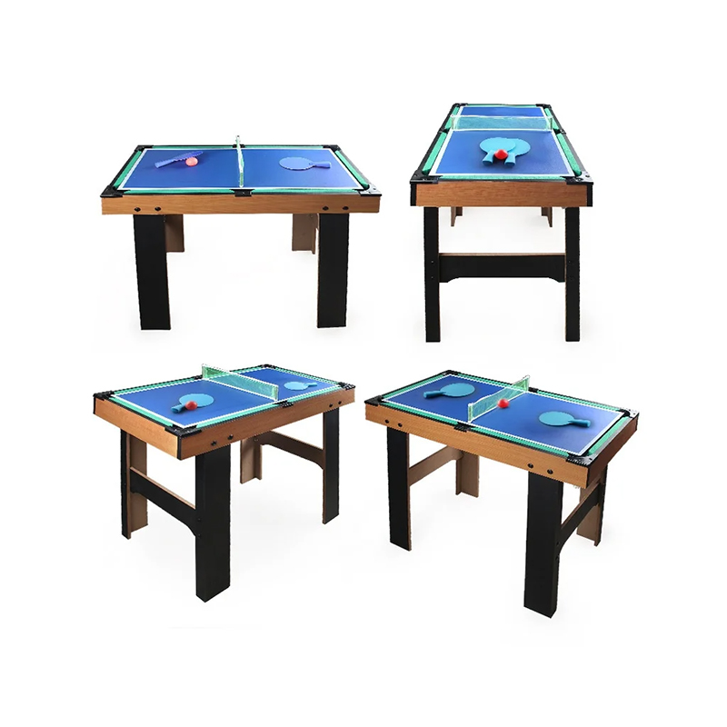 Mesa multijogo 4 em 1 com pebolim, air hockey, tênis de mesa e sinuca