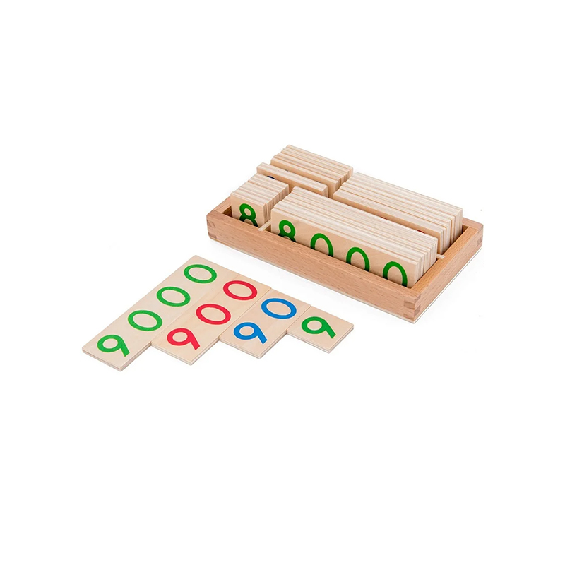 Conjunto modular de madeira para numeracia Montessori