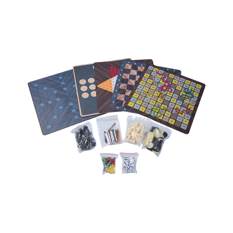Conjunto de jogos de tabuleiro tradicional 50 em 1