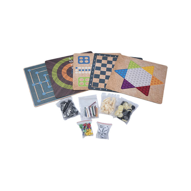 Conjunto de jogos de tabuleiro tradicional 50 em 1