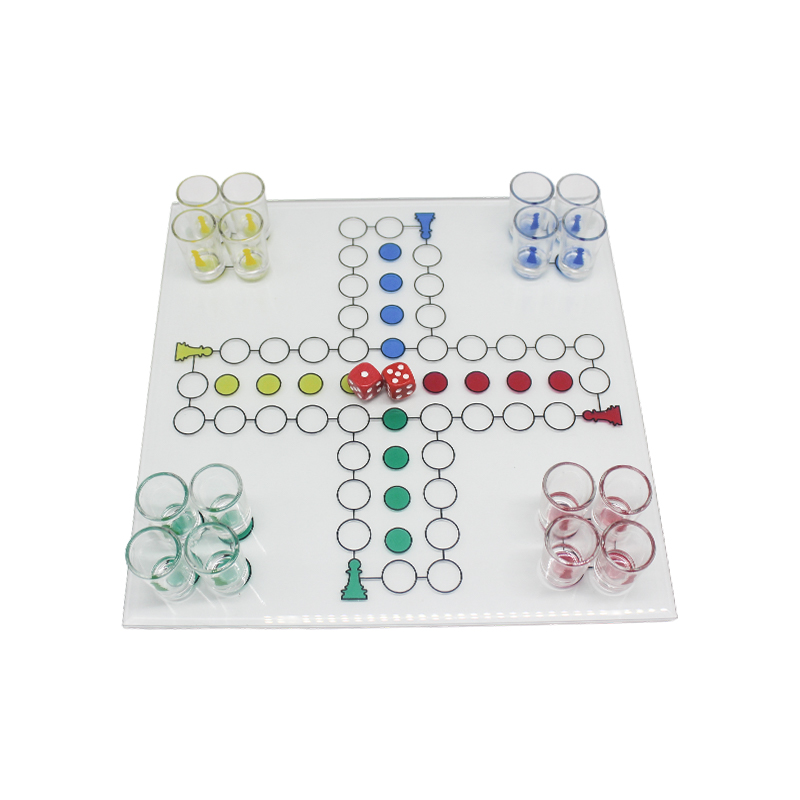 Conjunto de jogos para beber Crystal Ludo