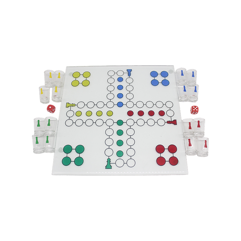 Conjunto de jogos para beber Crystal Ludo