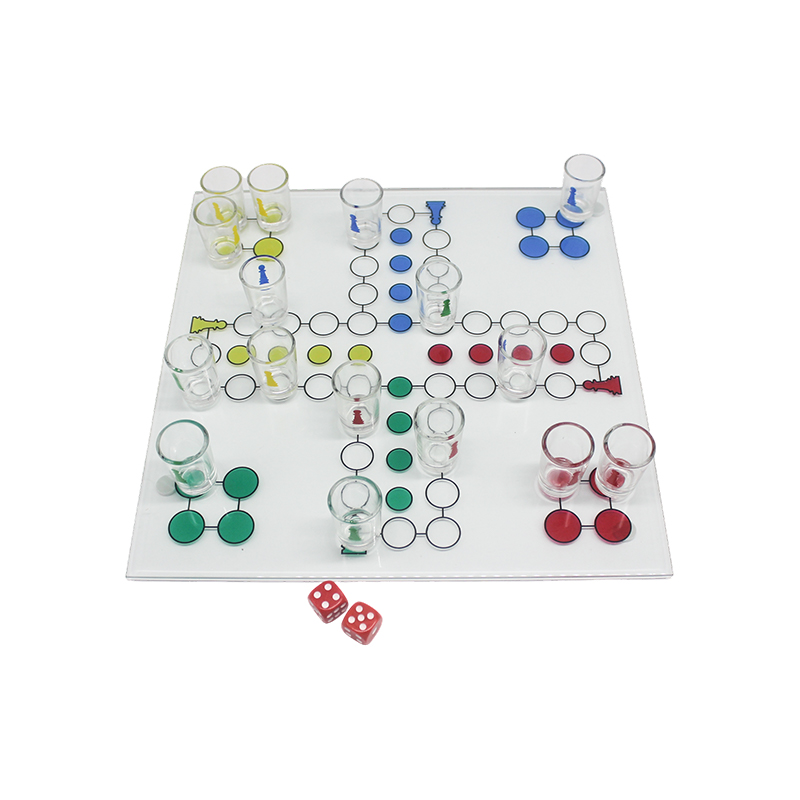 Conjunto de jogos para beber Crystal Ludo