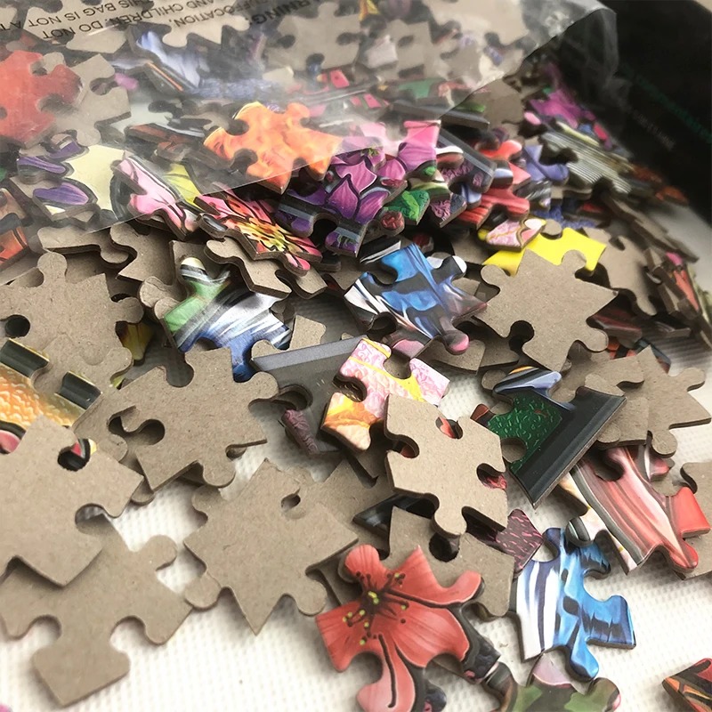 Conjunto de quebra-cabeças multicoloridos - coleção clássica de acessórios para quebra-cabeças