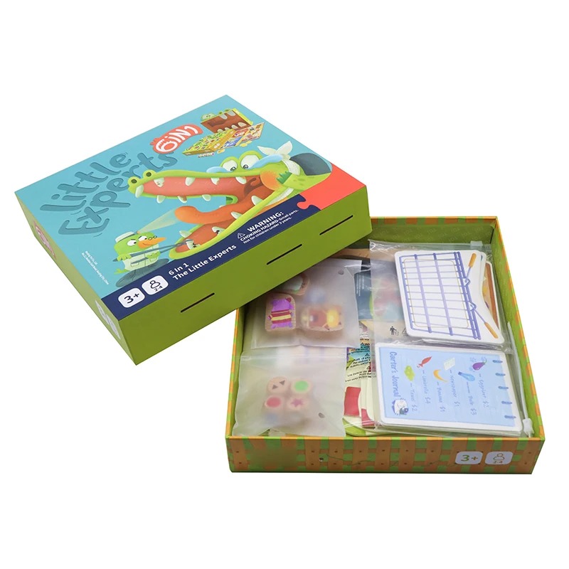 Coleção personalizada de jogos de tabuleiro - Conjunto de jogos familiares com vários temas