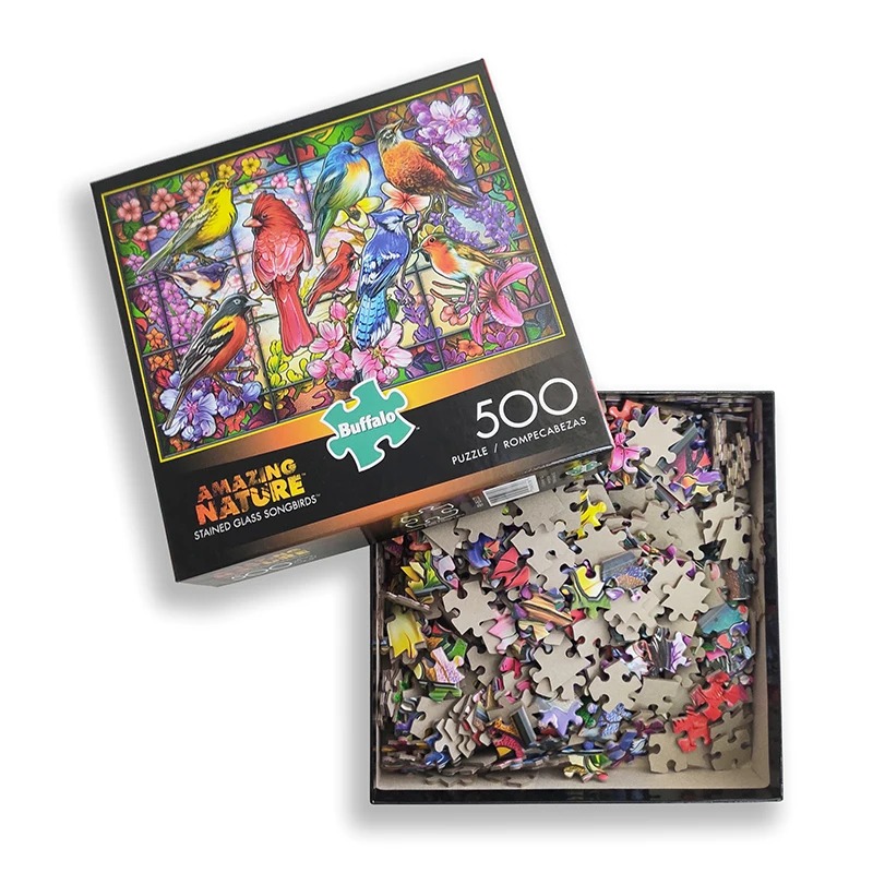 Conjunto de quebra-cabeças multicoloridos - coleção clássica de acessórios para quebra-cabeças