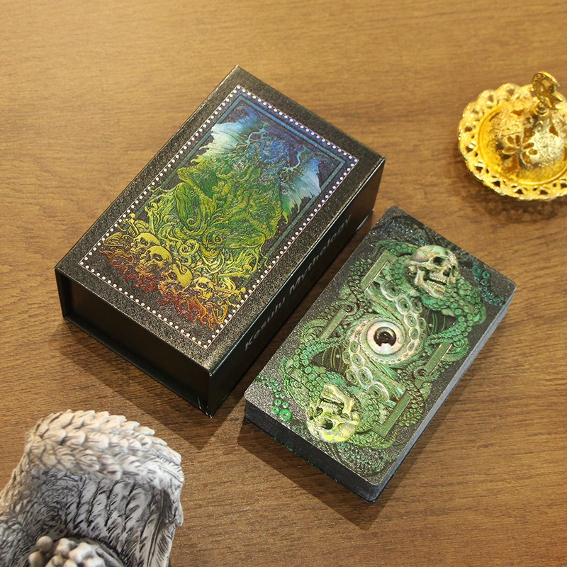 Edição Mística Verde e Ouro - Cartas de Tarô da Mitologia Kesulu