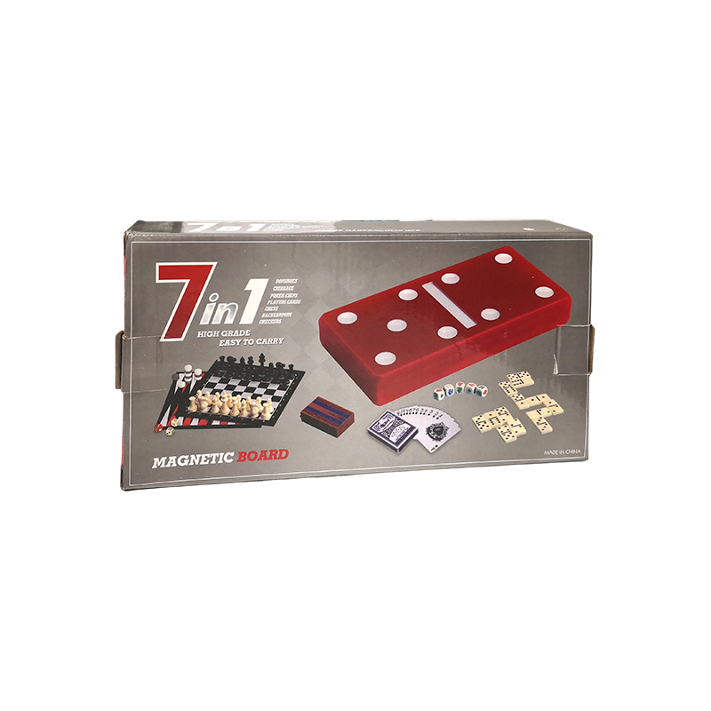 Red Polka-Dot Edition - Conjunto clássico de combinação de dominó e cribbage