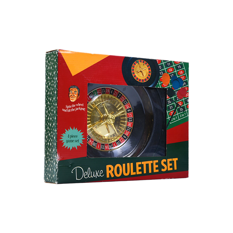 Conjunto de Roleta Deluxe – Jogo de 4 peças em embalagem vibrante