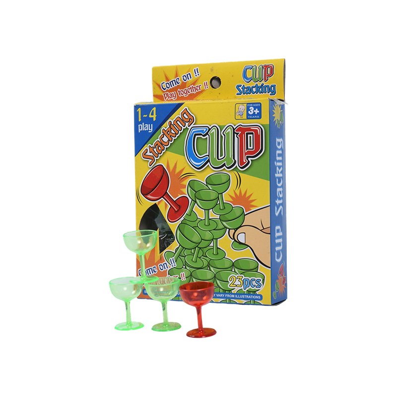 Brinquedo de desenvolvimento para crianças - copos empilháveis ​​de plástico de 23 peças com design de desenho animado