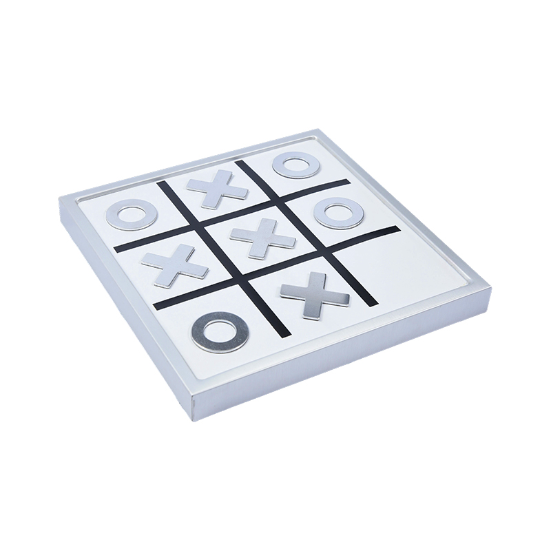 Jogo Tic-Tac-Toe de Metal Moderno Edição Desktop
