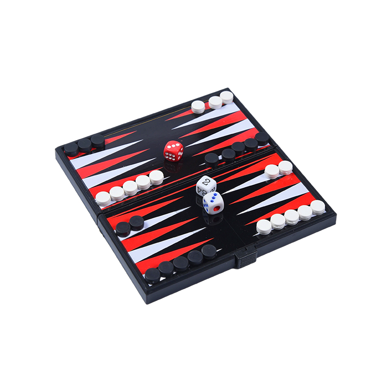 Conjunto de jogo de gamão magnético portátil de dupla face