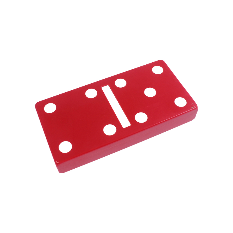 Red Polka-Dot Edition - Conjunto clássico de combinação de dominó e cribbage