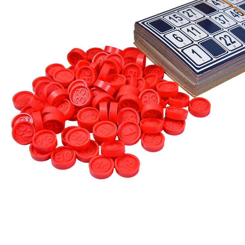 Conjunto de jogos de bingo com maleta de transporte – completo com cartas, fichas e maleta