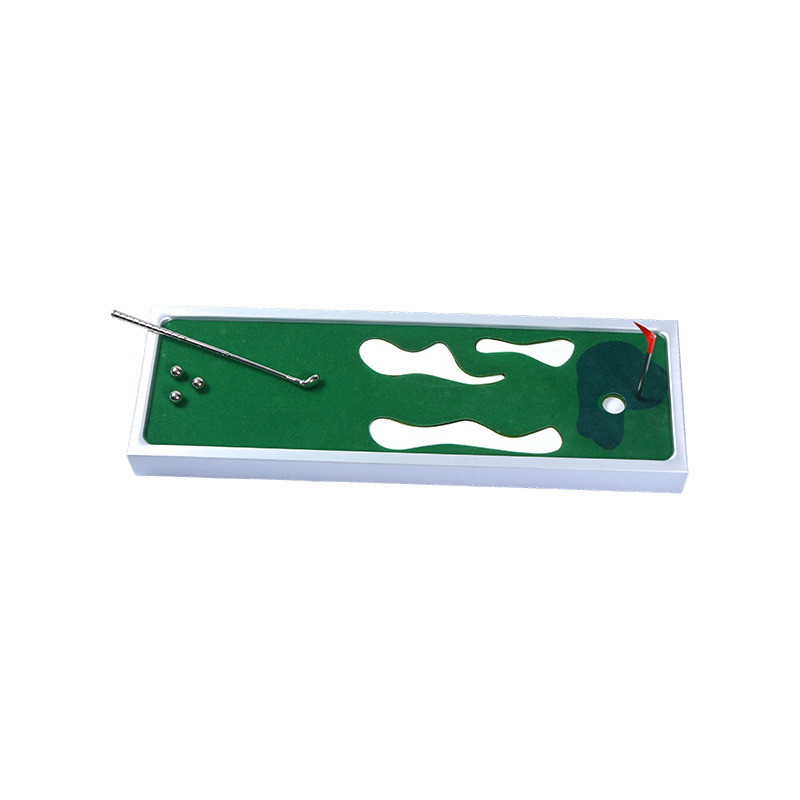 Jogo de golfe interno portátil com estrutura de alumínio Desktop Mini Golf putting green