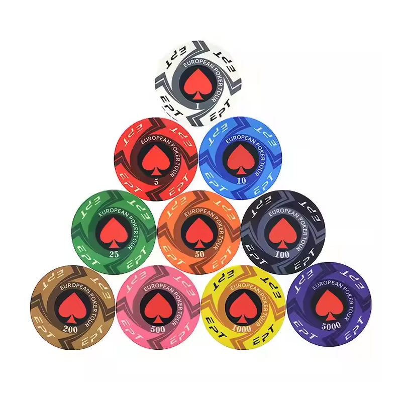 Fichas de Poker de Cerâmica Personalizadas - Qualidade Premium para uma Experiência de Cassino Autêntica