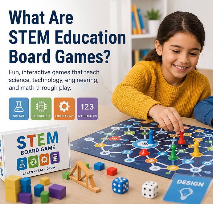 O que são jogos de tabuleiro educacionais STEM?